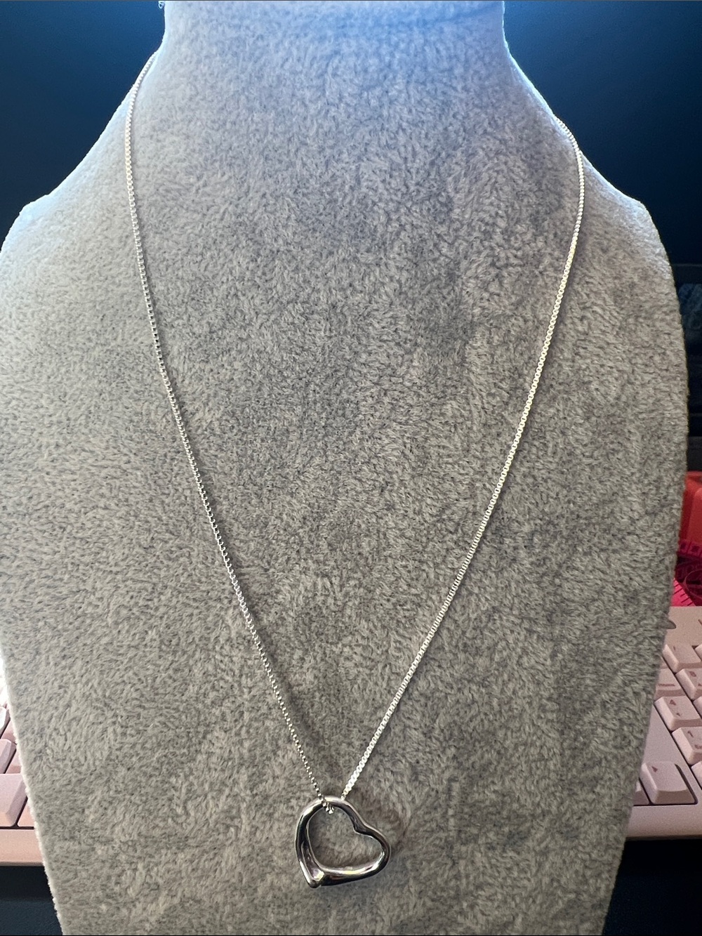 Silver Open Heart Pendant Necklace - Women’s Silver Heart Jewelry